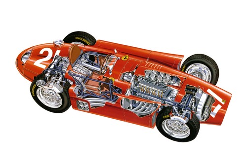 Lancia ferrari d50 poster - -ferrari,