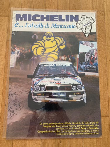 Poster michelin lancia delta - lancia,