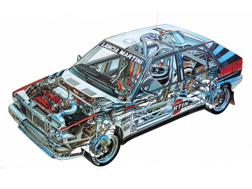 Lancia delta integrale - lancia, hf