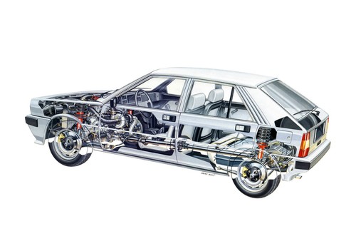 Lancia delta poster - lancia, hf